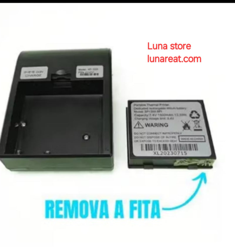 Impressora portátil termica, que imprime direto do celular